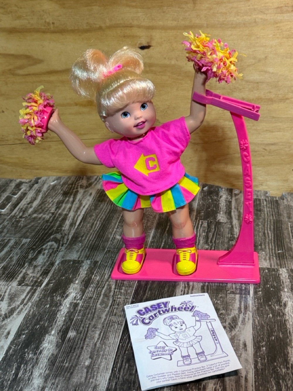 1997 Vintage Casey Cartwheel Cheerleader Doll by Toy Biz